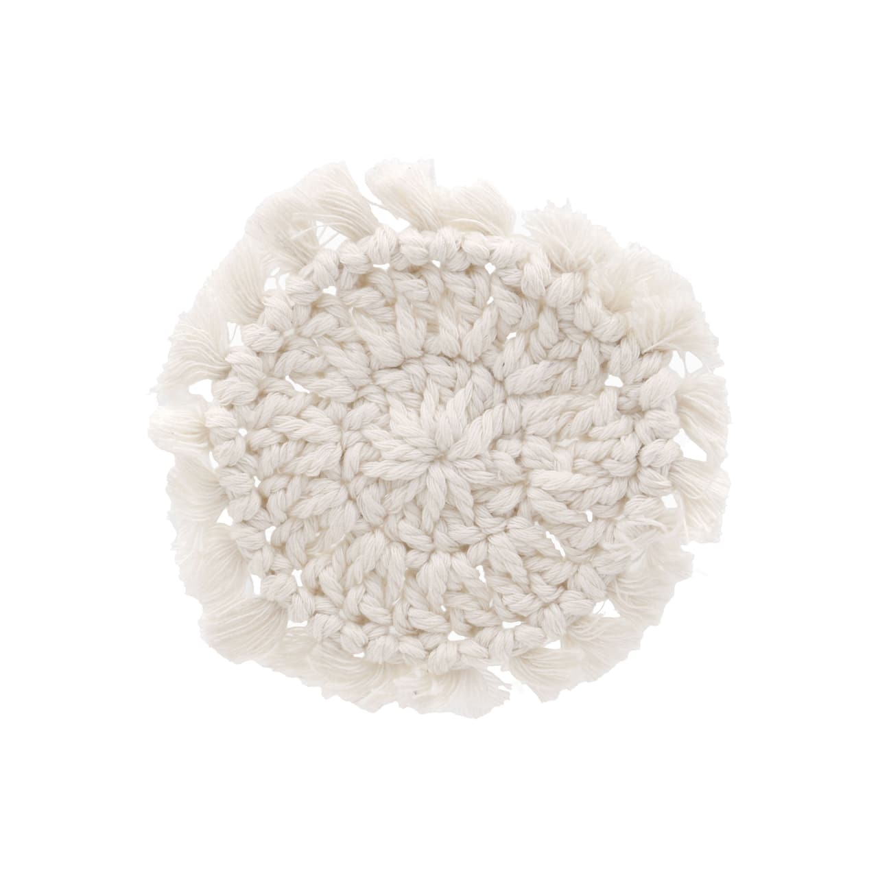 Mini tapis tressé de couleur ivoire de Make Market